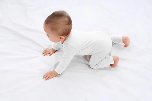 Miniatura 7 de GUISBY Mameluco de bambú para bebé, pijamas sin pies con cremallera de 2 vías