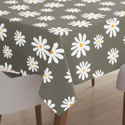 Miniatura 10 de Encasa XO Mantel de comedor – 57 pulgadas – Redondo (4.7 pies) para 4 plazas Algodón, lavable a máquina, mantel redondo Manteles para bodas