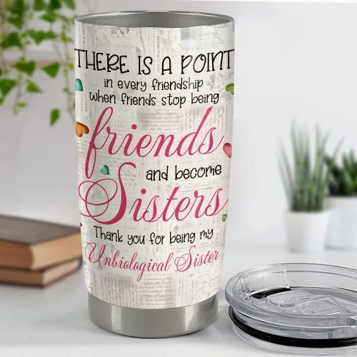 Miniatura 5 de SANDJEST Taza personalizada para mejores amigas de 20oz y 30oz con tapa - Regalo para mejores amigas, mujeres, niñas, hermana - Navidad, cumpleaños