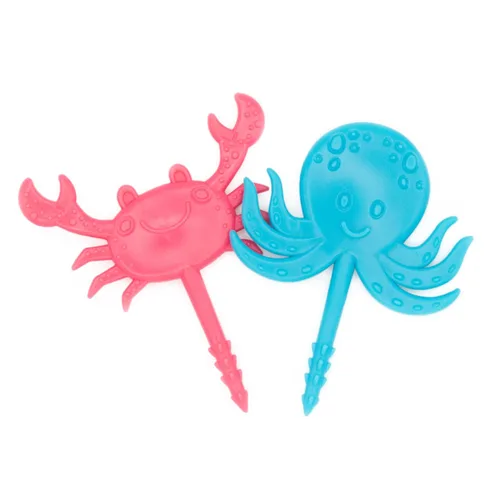 Miniatura 10 de BapronBaby Garden Foodie Picks (paquete de 2 unidades, rana y mariposa), utensilios para niños pequeños + preescolares, sin BPA, aptos