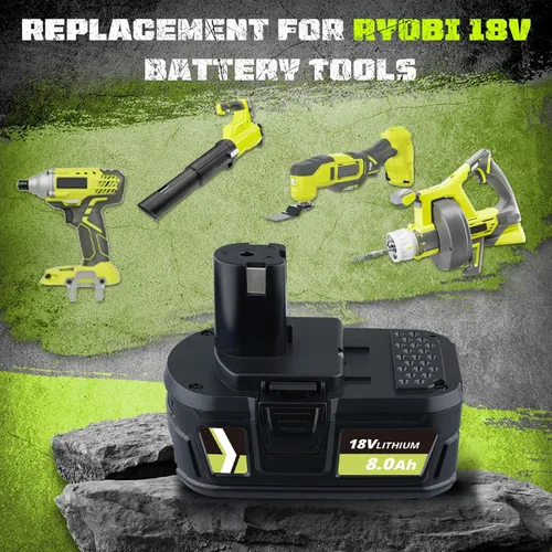 Miniatura 4 de Masione Paquete de 2 baterías P108 de 7.0 Ah compatibles con Ryobi 18 V batería de repuesto para baterías Ryobi 18V litio P108 P102 P103 P104 P105