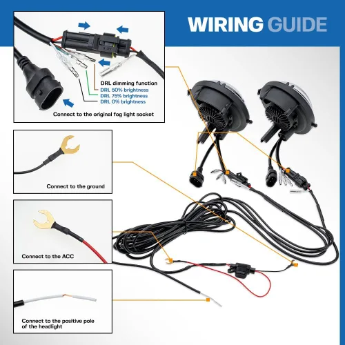 Miniatura 5 de Xenon - Luces LED de circulación diurna blancas para MINI Cooper R55 Clubman R56 Coupé R57 Convertible R59 Roadster R60 Countryman R61 Paceman