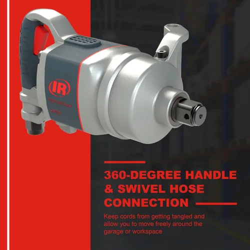 Miniatura 5 de Ingersoll Rand 2850MAX Llave de impacto neumática de 1 pulgada, par máximo de 2,100 ft-libras, mango D