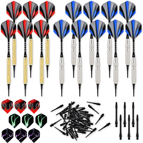 Miniatura 9 de Steel Tip Darts Set 18 Grams15 Pack Steel Barrels