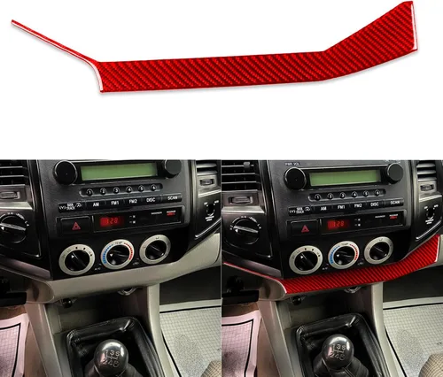 Miniatura 15 de 2 unids velocímetro coche marco ajuste medidor de aceite cubierta tacómetro calcomanía calcomanía odómetro compatible con Toyota Tacoma 2009 2010