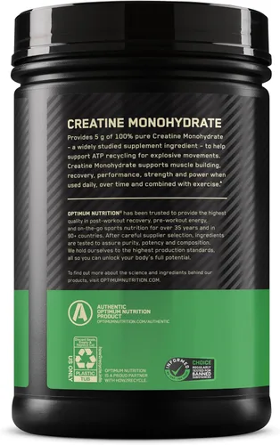 Miniatura 11 de Optimum Nutrition Creatina Micronizada Monohidrato en polvo, sin sabor, 240 porciones, 1200 gramos (el embalaje puede variar)