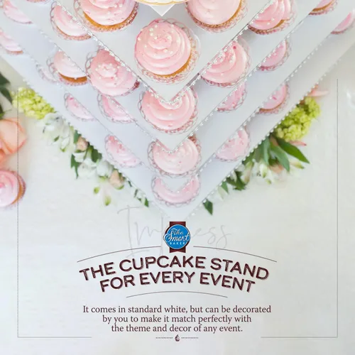 Miniatura 3 de Molde redondo para torre de cupcakes The Smart Baker, Blanco