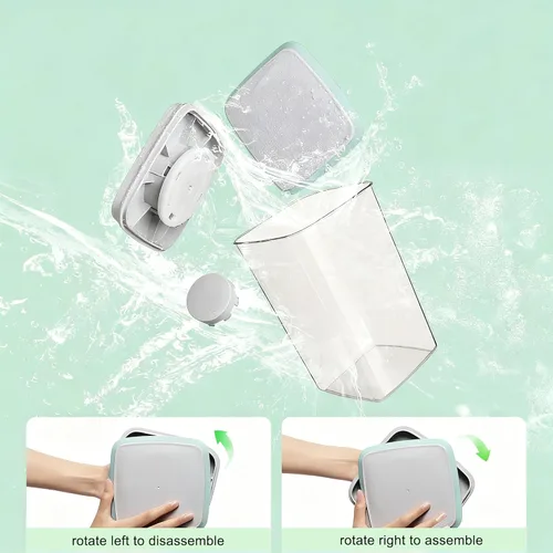 Miniatura 6 de Contenedor de alimentos para perros y gatos, contenedor de almacenamiento de alimentos con tapa pop de 2.8 cuartos para croquetas y golosinas