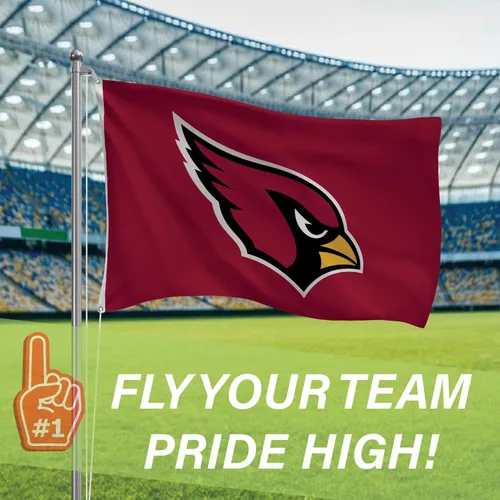 Miniatura 2 de Bandera de casa al aire libre duradera de 3 x 5 pies de los Arizona Cardinals de la NFL con ojales Bandera y cartel del equipo deportivo Bandera