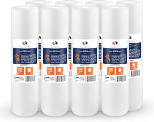 Miniatura 10 de Aquaboon Cartucho de repuesto de filtro de agua de sedimentos de 1 micrón, 20 x 4.5 Filtración de sedimentos para toda la casa Compatible