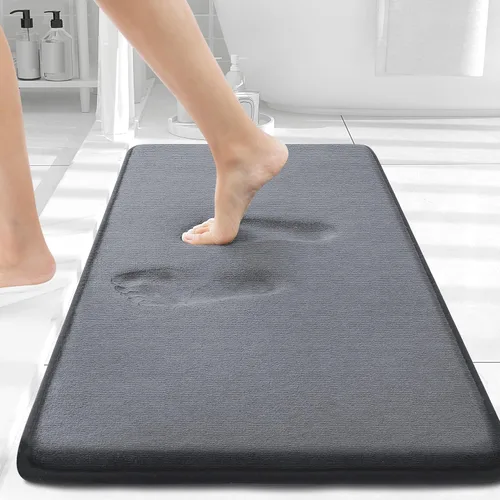 Miniatura 127 de Smiry Tapetes de Baño de Espuma Viscoelástica 36 x 24 pulgadas, Tapetes de Baño Extra Suaves y Absorbentes, Alfombra Antideslizante Lavable