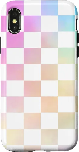 Miniatura 5 de Pastel Rainbow Checkerboard Checker Checked Pattern Case for iPhone 17