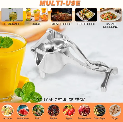 Miniatura 7 de Impetusbe/Noblecalm, exprimidor de mano, exprimidor de aleación de hidrógeno, exprimidor manual de prensa manual para limón, naranja, lima, pomelo