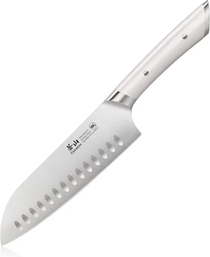 Miniatura 8 de Cangshan HELENA Serie Acero Alemán Forjado 7" Cuchillo Santoku (negro)