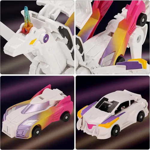 Miniatura 2 de Juguete de coche transformable Unicornio, coche deportivo de colisión mágico Unicornio, coche transformable para niños Robot adecuado para niños