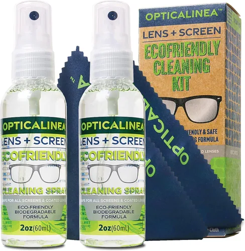 Miniatura 8 de ECOFRIENDLY Spray de limpieza de lentes y pantallas, limpiador de lentes sin alcohol para lentes, gafas de sol, gafas, pantallas, lentes ópticas