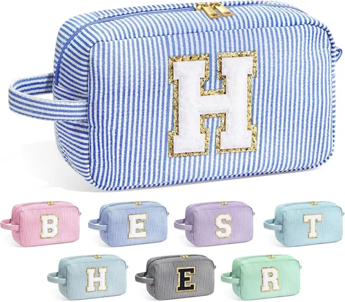 Miniatura 63 de Bolsa de Maquillaje con Inicial YOOLIFE - Regalos de Cumpleaños para Mujeres, Niñas, Mamá, Hija, Amigas, Hermana, Maestra, Regalos de Propuesta