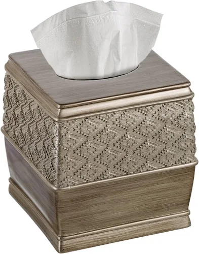 Miniatura 12 de Creative Scents Dublin Silver - Juego completo de accesorios de baño, juego de baño de 6 piezas de plata cepillada: escobilla de inodoro y soporte