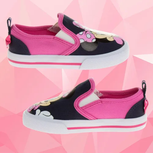 Miniatura 9 de Disney Zapatos de casa de muñecas de Minnie Mouse Gabys de princesa Frozen para niñas y niños pequeños, mocasines de carácter, tenis casuales de lona