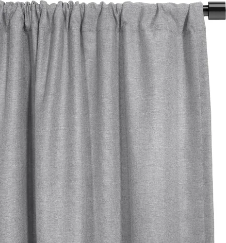 Miniatura 3 de SUN+BLK Bradley - Cortina opaca con aislamiento térmico texturizado, 1 panel con bolsillo para barra, color gris, 52 x 84 pulgadas, ancho ancho