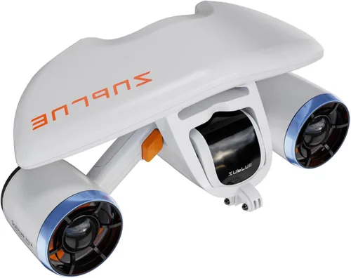 Miniatura 12 de Sublue Mix - Patineta submarina con soporte para cámara de acción, 30 minutos, 22lbf, 131 pies, impermeable, motores duales, para deportes