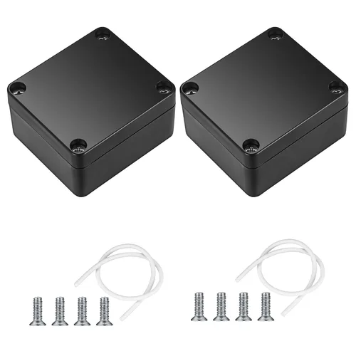 Caja de Proyecto, 2 Piezas Caja de Conexiones Eléctricas, IP65 Carcasa de Proyecto Eléctrico Impermeable, Cajas Eléctricas de Exterior de Plástico