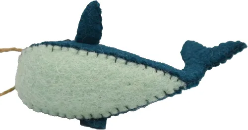 Miniatura 4 de Adorno navideño de fieltro de ballena