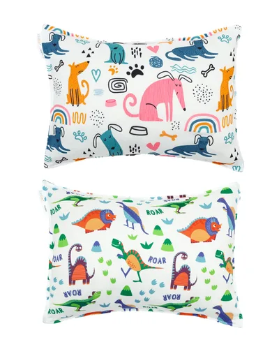 Miniatura 46 de ALVABABY Paquete de 2 fundas de almohada de algodón orgánico para niños pequeños, fundas de almohada para niños de 13 x 18 pulgadas o 12 x 16