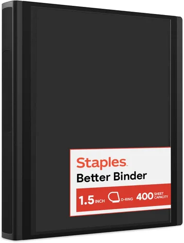 Miniatura 41 de Carpetas Better View de 1-1/2 pulgadas de STAPLES con anillos en D (blanco)