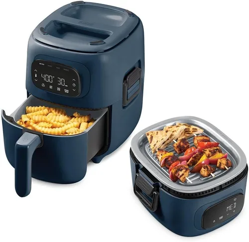 Miniatura 9 de DASH Flip & Fry - Parrilla + Freidora de aire 2 en 1, 3 QT