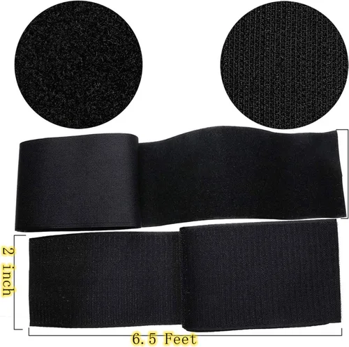 Miniatura 3 de Tiras de para coser de 2 pulgadas, no adhesivas, tiras de nailon, cinta de sujeción de tela, cinta entrelazada para manualidades de costura