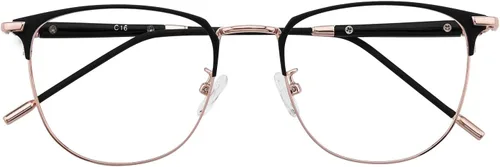 Miniatura 21 de GUDVUE Lentes de luz azul, para computadora/juegos/TV/teléfonos para mujeres/hombres, antirreflejos/UV400/fatiga ocular, negro/dorado
