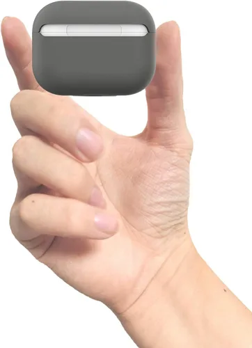 Miniatura 5 de Funda para Airpods Pro, funda de protección para AirPods Pro, sin llavero, funda de silicona ultra fina y suave compatible con Airpods Pro (gris)