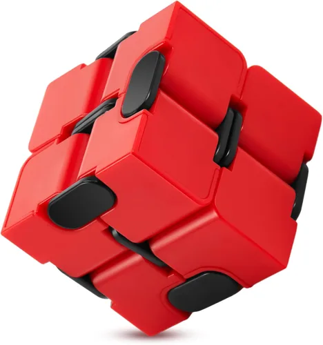 Skylety Cubo de juguete para aliviar la ansiedad, de mano, mágico y sensorial, para adultos, para aliviar el estrés, recuerdos de fiesta de Navidad