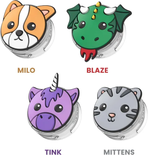 Miniatura 6 de Speck Tagimals - Lindo soporte para AirTag de Apple de dibujos animados, fundas ocultas para AirTag, se fija fácilmente al zapato o al collar, 4