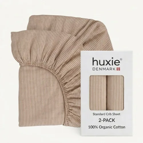 Miniatura 16 de Sábanas para cuna, sábana bajera ajustable de muselina de algodón orgánico, tamaño estándar para bebé niño y niña, 28 x 52 pulgadas, ultra suaves