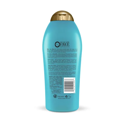 Miniatura 2 de OGX Acondicionador hidratante con aceite de argán renovador de Marruecos, aceite de argán prensado en frío para ayudar a hidratar, suavizar