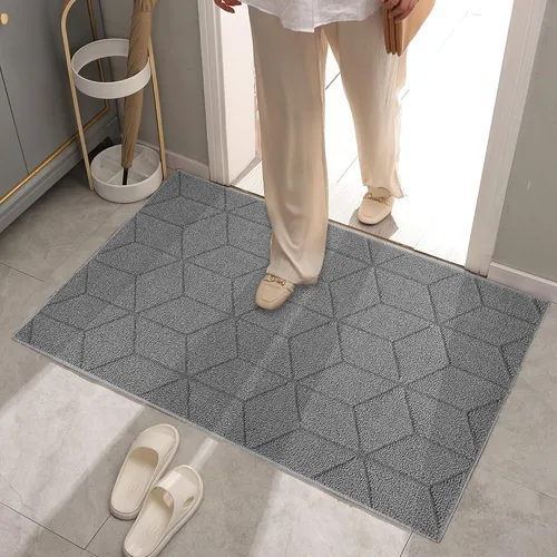 Miniatura 28 de GRANNY SAYS Tapete para puerta, de 32 x 20 pulgadas, tapete de bienvenida para exteriores, antideslizante, absorbe la suciedad para la entrada