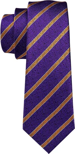Miniatura 210 de Barry.Wang Juego de corbatas para hombre, corbata de seda a rayas, tejido a cuadros, gemelos formales, negocios, boda
