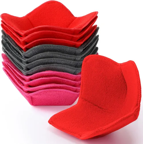 Miniatura 8 de Patelai 12 piezas de soportes para tazones aptos para microondas de poliéster, soportes para tazones calientes que protegen tus manos de platos Gris