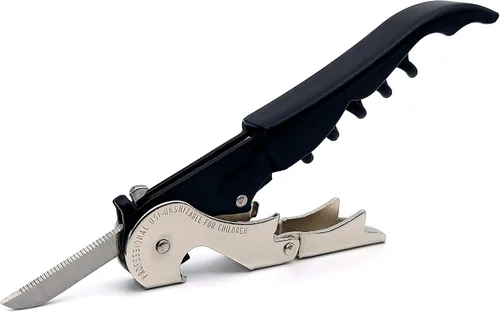 Pulltap's Sacacorchos de camarero Slider 900 genuino – Llave de vino de doble bisagra con cortador deslizante – Diseño patentado – Fabricado en