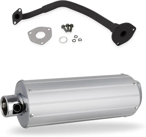 Miniatura 7 de Minho Soporte de silenciador de escape para motocicleta, compatible con ciclomotores y scooters chinos GY6 Jonway de 125 cc y 150 cc 150 tubos