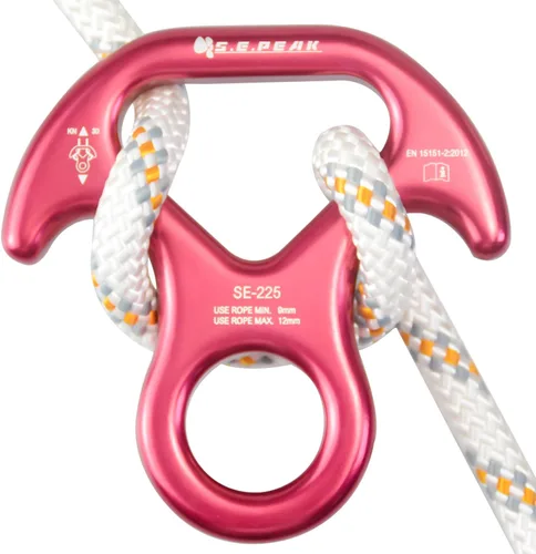 30kN/35kN/40kN Rescate Figura 8 Descender Engranaje de escalada Equipo de descenso Dispositivo de rappeling de placa de aparejo para escalada en 30