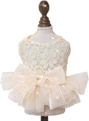 Miniatura 7 de Moda Vestido de Princesa de Chifón para Perro Dulce Cachorro para Perro EXTRAL Pequeño y Perro Pequeño Rosa M