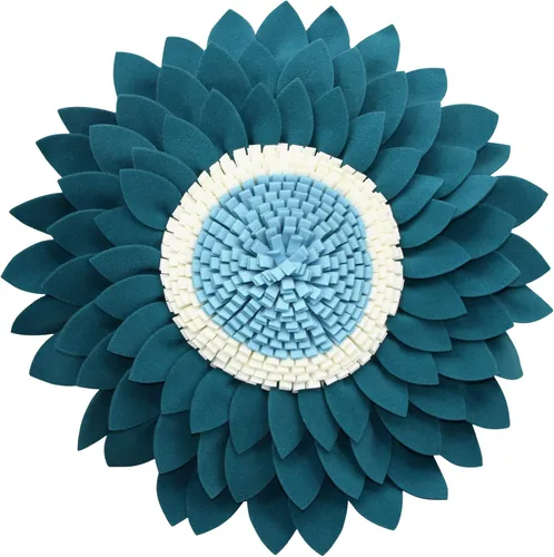 Miniatura 17 de Almohada de flores – Almohadas decorativas de girasol – Almohada redonda de margaritas de flores 3D – Almohada redonda de acento de girasol – Soleado