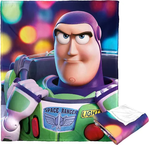 Miniatura 3 de Northwest Toy Story - Manta de seda táctil, 50 x 60 pulgadas, Buzz Bright