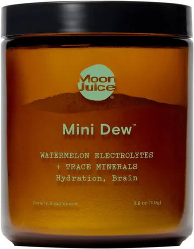 Polvo de electrolitos Moon Juice Mini Dew - Minerales sin azúcar y polvo de hidratación de electrolitos para hidratación instantánea y apoyo