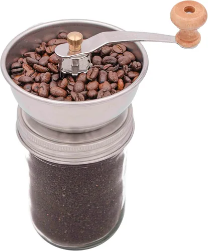Miniatura 3 de Mason Jar Lifestyle Tapa para molinillo de café y especias para tarros Mason de boca ancha, accesorio manual de molinillo de cerámica, moler