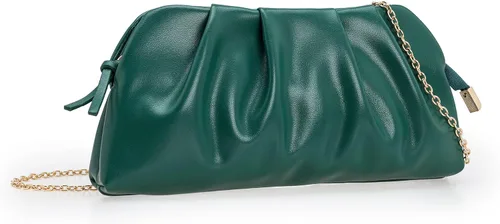 Miniatura 7 de CHARMING TAILOR Bolso tipo sobre elegante de cuero vegano suave con pliegues de PU para mujer