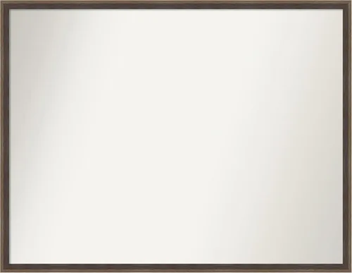 Miniatura 17 de Amanti Art Brown Bathroom Mirror for Over Sink, 23x41 Custom Made Hardwood Wedge Mocha Rectangle Vanity Mirror, Large Modern Wood Frame, Hangs